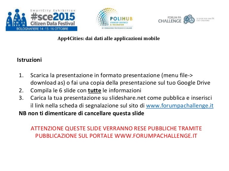 PRESENTAZIONE SLIDESHARE SCARICA